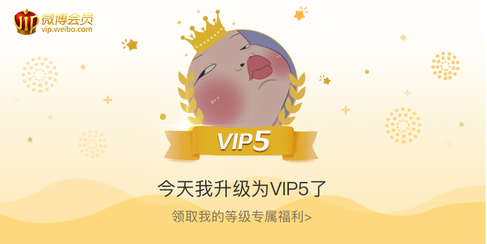 今天我升级为VIP5了