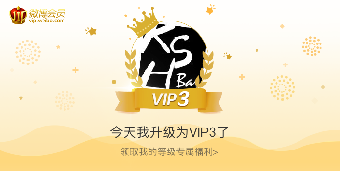 今天我升级为VIP3了