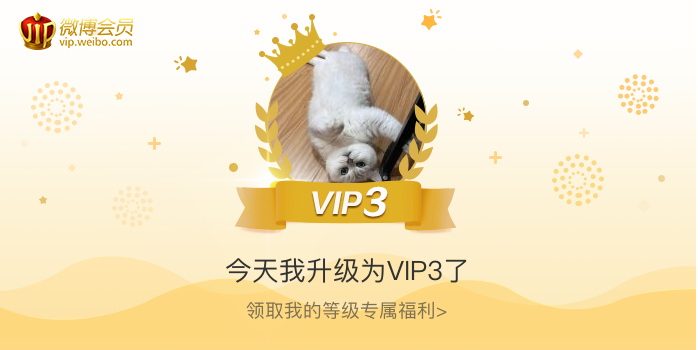 今天我升级为VIP3了