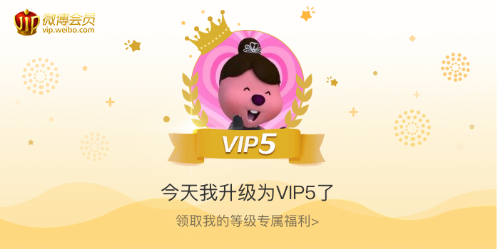 今天我升级为VIP5了