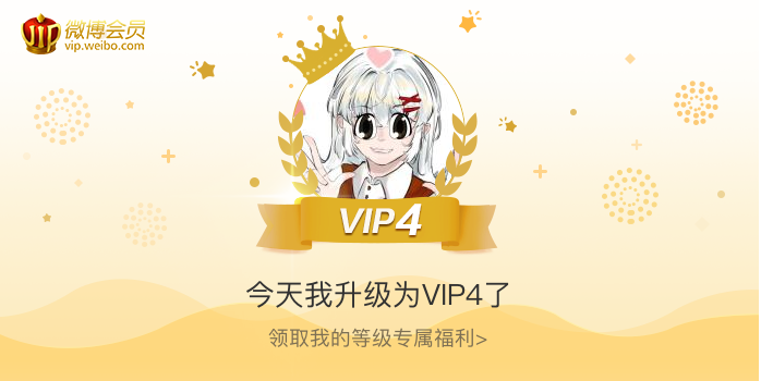 今天我升级为VIP4了