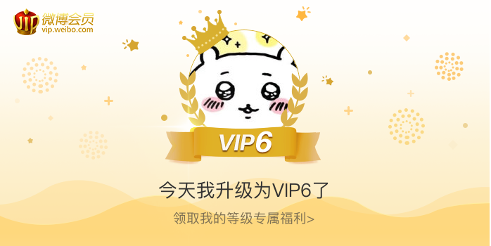 今天我升级为VIP6了