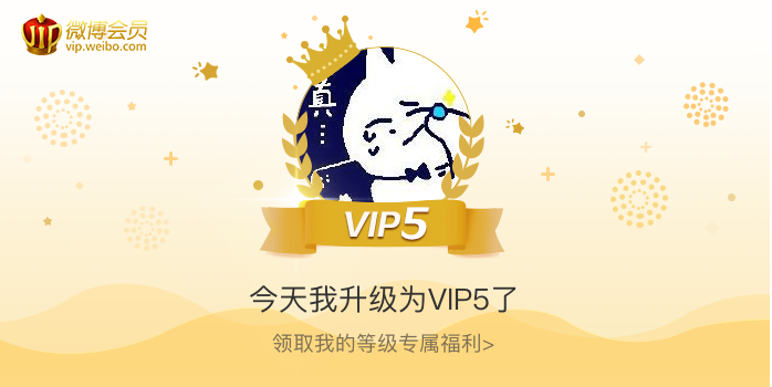 今天我升级为VIP5了