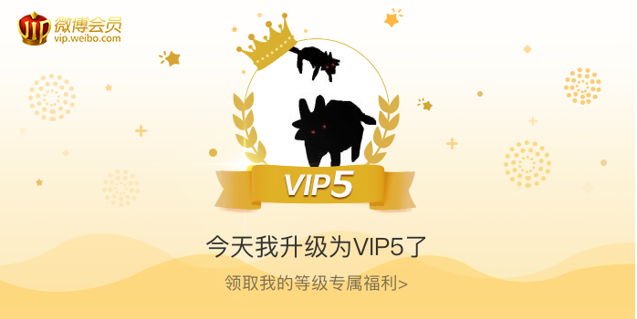 今天我升级为VIP5了