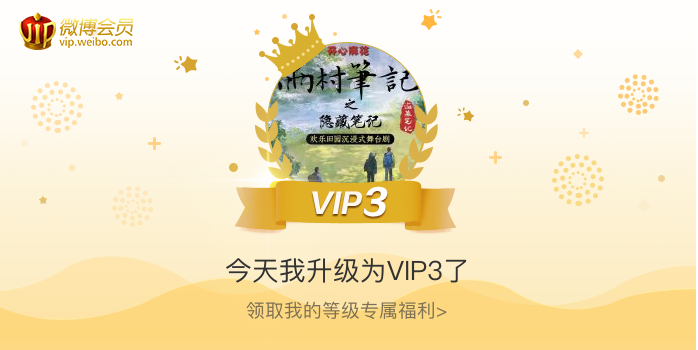 今天我升级为VIP3了