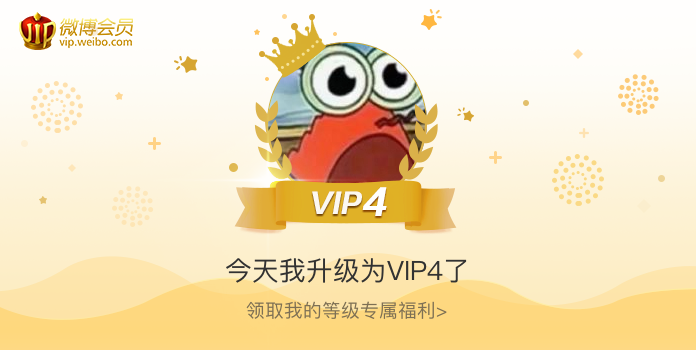 今天我升级为VIP4了